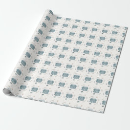 Niedliches Minimalistisches Boho Baby Duschkleides Geschenkpapier