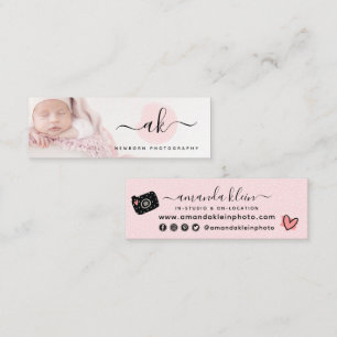 Niedliches Minimalistisches Foto für Fotografen Mini Visitenkarte