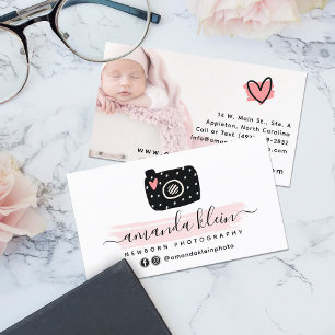 Niedliches Minimalistisches Foto für Fotografen Visitenkarte