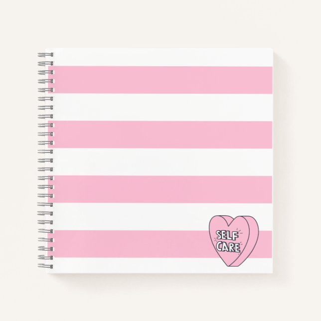 Niedliches Minimalistisches Self Care Journal Notizbuch (Vorderseite)
