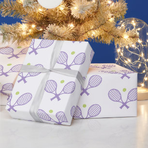 Niedliches Minimalistisches Tennismuster Geschenkpapier
