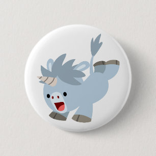 Niedliches Mischpult Cartoon Baby Unicorn Button A