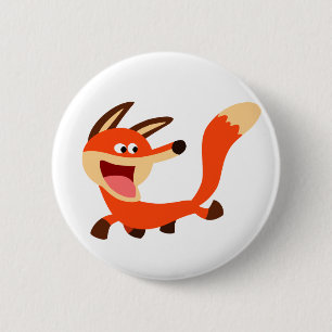 Niedliches Mischpult-Cartoon-Fox-Button-Abzeichen Button