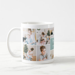 Niedliches Modern Mama Foto Collage Geschenk Kaffeetasse