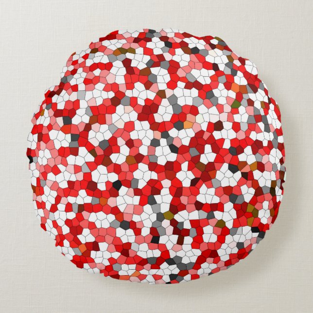 Niedliches modernes Design Rundes Kissen (Vorderseite)