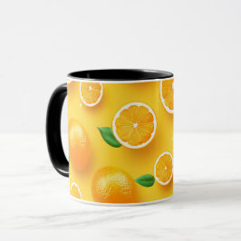 Niedliches modernes, einzigartiges Zitrusfrüchtemu Tasse
