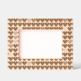 Niedliches modernes Herzmuster Geätzte Rahmen