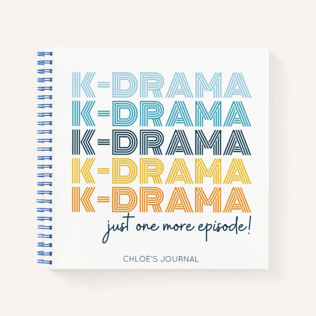 Niedliches modernes koreanisches Drama Lover Notizbuch (Vorderseite)