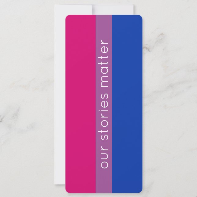 Niedliches, modernes LGBT-Lesezeichen für Bisexuel (Vorderseite)