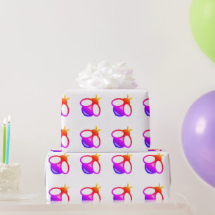 Niedliches, modernes, minimalistisches Bienendesig Geschenkpapier