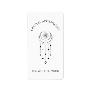 Niedliches modernes Mondapothecary, Candle, Ritual Adressaufkleber