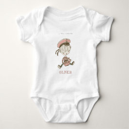 Niedliches, modernes Rosa Girl Little Sailor Nauti Baby Strampler
