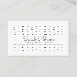 Niedliches, modernes Seamstress-Handstich-Logo Visitenkarte