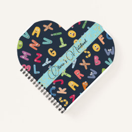 Niedliches Monster Alphabets-Notebook Notizbuch