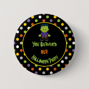 Niedliches Monster-Boy Halloween-Kostüm-Party Button