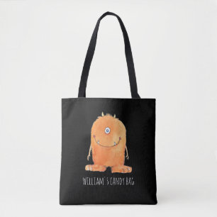 Niedliches Monster Candy Monogram Custom Halloween Tasche