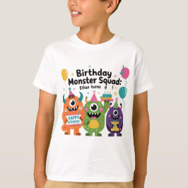 Niedliches Monster Cool Kinder Geburtstag T - Shir T-Shirt