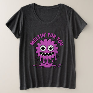 Niedliches Monster Große Größe T-Shirt