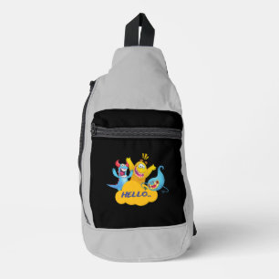 niedliches Monster hallo Crossbody Bag