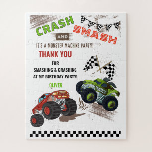 Niedliches Monster-Maschine-LKW Kind Geburtstagsge