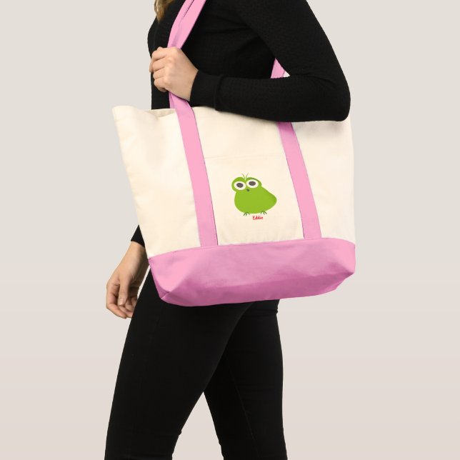 Niedliches Monster Personalisiert Girl Tragetasche (Vorderseite (Produkt))
