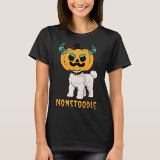 Niedliches Monster Poodle Doodle Pumpkin Head Mons T-Shirt