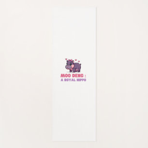 Niedliches MOO DENG ROYAL HIPPO Hippo Thema Zoolog Yogamatte