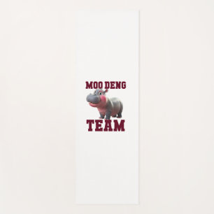 Niedliches MOO DENG TEAM Baby Hippo Squad Girls Be Yogamatte