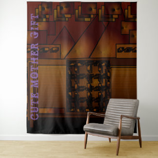 NIEDLICHES MOTHER GIFT_IMG_BLACK_BROWN_RMDESIGNFLO WANDTEPPICH