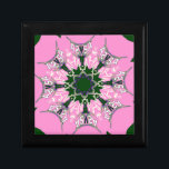 Niedliches Motiv für die bläserne Mode in Schwarz  Schmuckschachtel<br><div class="desc">Schwarz-Rosa Niedliche florale Motiv Motiv Monogram Art Print Einführung in die "Schwarz-Rosa Niedlich-Floral Motif Monogram Art Print", ein auffallendes und stilvolles Stück, das florale Eleganz mit modernem Flair verbindet. Der Text "Azusa" fügt eine einzigartige Touch hinzu und schafft so ein modernes und auffälliges Stück, das perfekt dazu geeignet ist, jedem...</div>