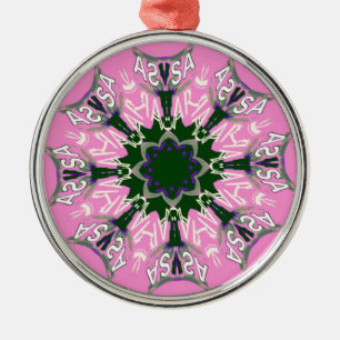 Niedliches Motiv für die bläserne Mode in Schwarz Silbernes Ornament