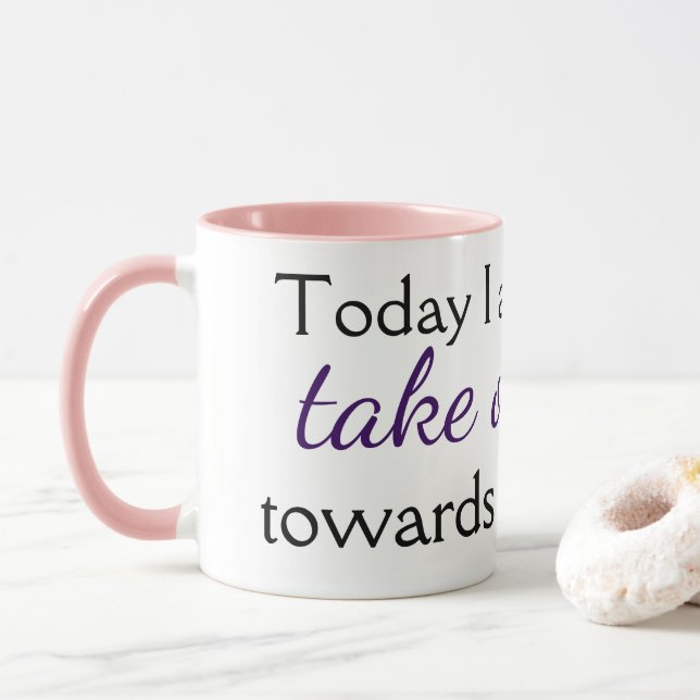 Niedliches Motivierend Zitat Druckfarbenkaffee Tasse (Mit Donut)