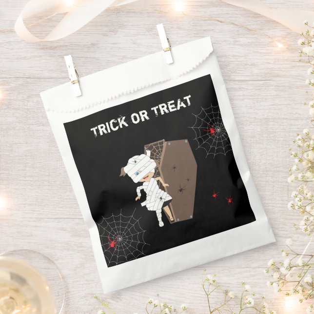 Niedliches Mummy-Coffin Halloween Party Kinder Geschenktütchen (Ausgeschnitten)