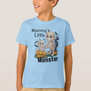 Niedliches Mummy's Little Monster Funny Halloween T-Shirt
