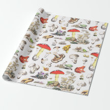 Niedliches Mushroom Frosch Schneckenwaldmuster