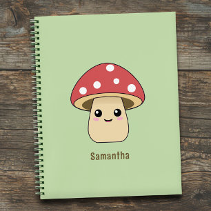 Niedliches Mushroom Green Notizbuch