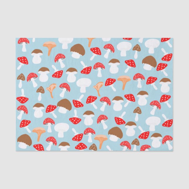 Niedliches Mushroom-Papierpapier Seidenpapier (Vorderseite)