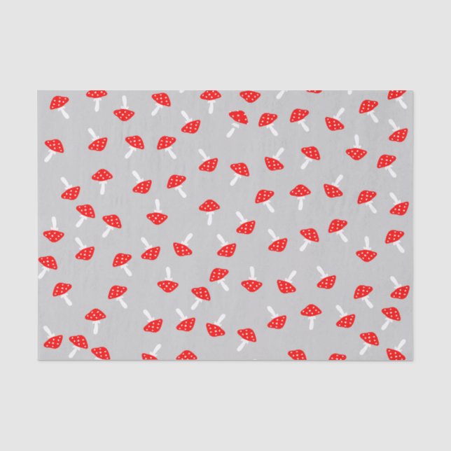 Niedliches Mushroom-Papierpapier Seidenpapier (Vorderseite)