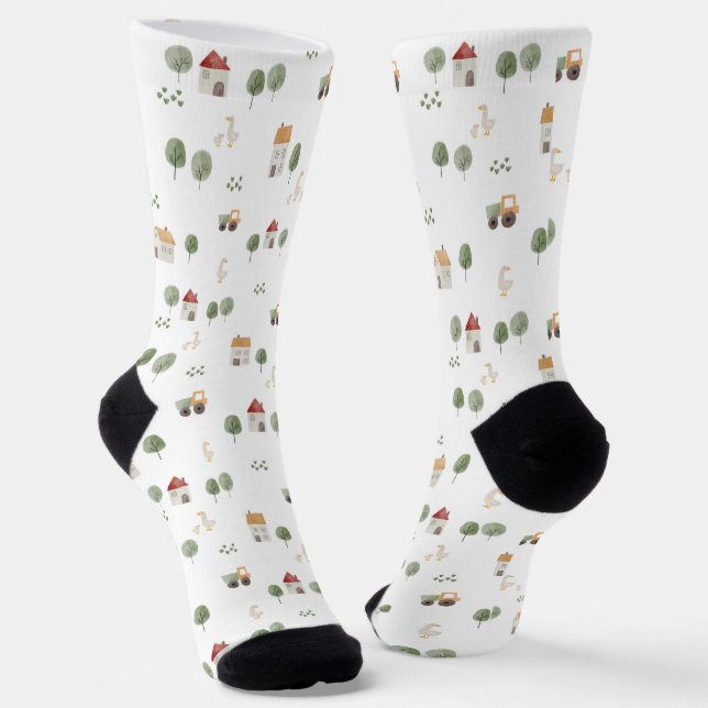 Niedliches Muster der Aquakultur Socken (Gewinkelt)
