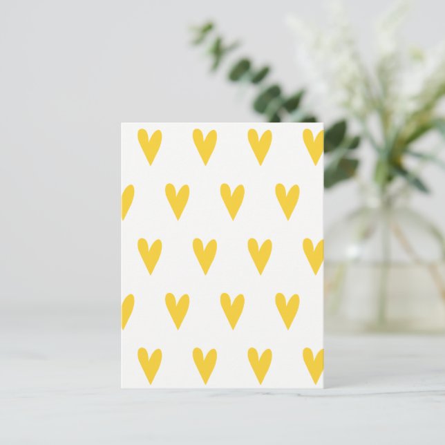 Niedliches Muster des Gelbhörnchens Postkarte (Stehend Vorderseite)