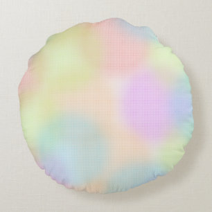 Niedliches Muster des geometrischen Regenbogens Rundes Kissen