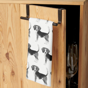 Niedliches Muster eines Hundes eines Beagle in Sch Geschirrtuch