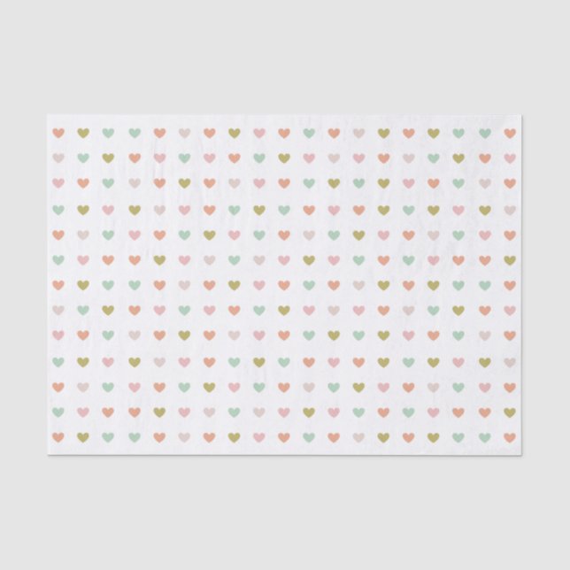 Niedliches Muster in weichem Pastell Seidenpapier (Vorderseite)