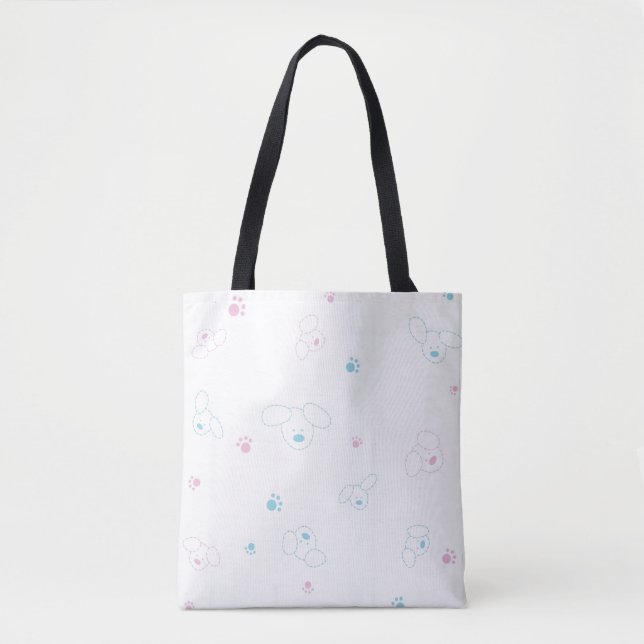 Niedliches Muster mit Hunden Tasche (Vorderseite)