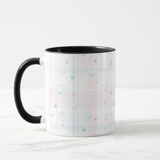 Niedliches Muster mit Hunden Tasse (Links)