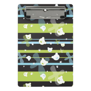 Niedliches Muster mit wenigen Bären Mini Klemmbrett