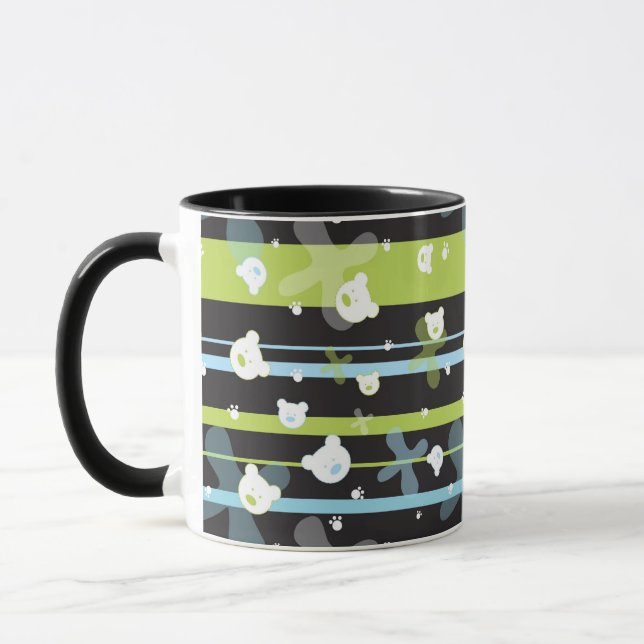 Niedliches Muster mit wenigen Bären Tasse (Links)