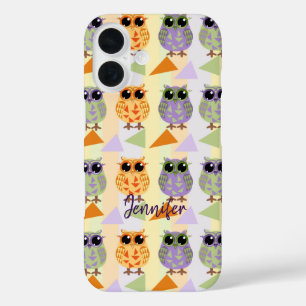 Niedliches Muster Owls Case-Mate iPhone 16 Fall Hülle