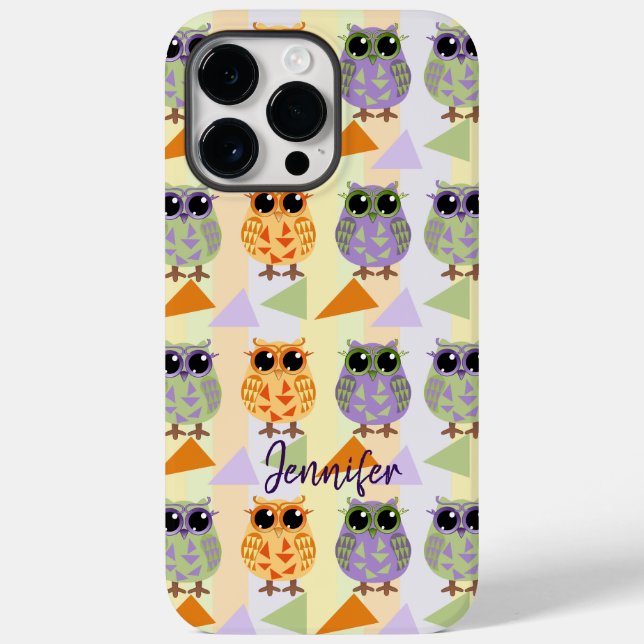Niedliches Muster Owls Case-Mate iPhone Case (Rückseite)