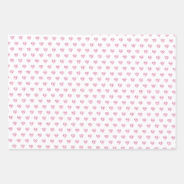 Niedliches Muster Rosa Farbige Blume Wasserfarbe Geschenkpapier Set